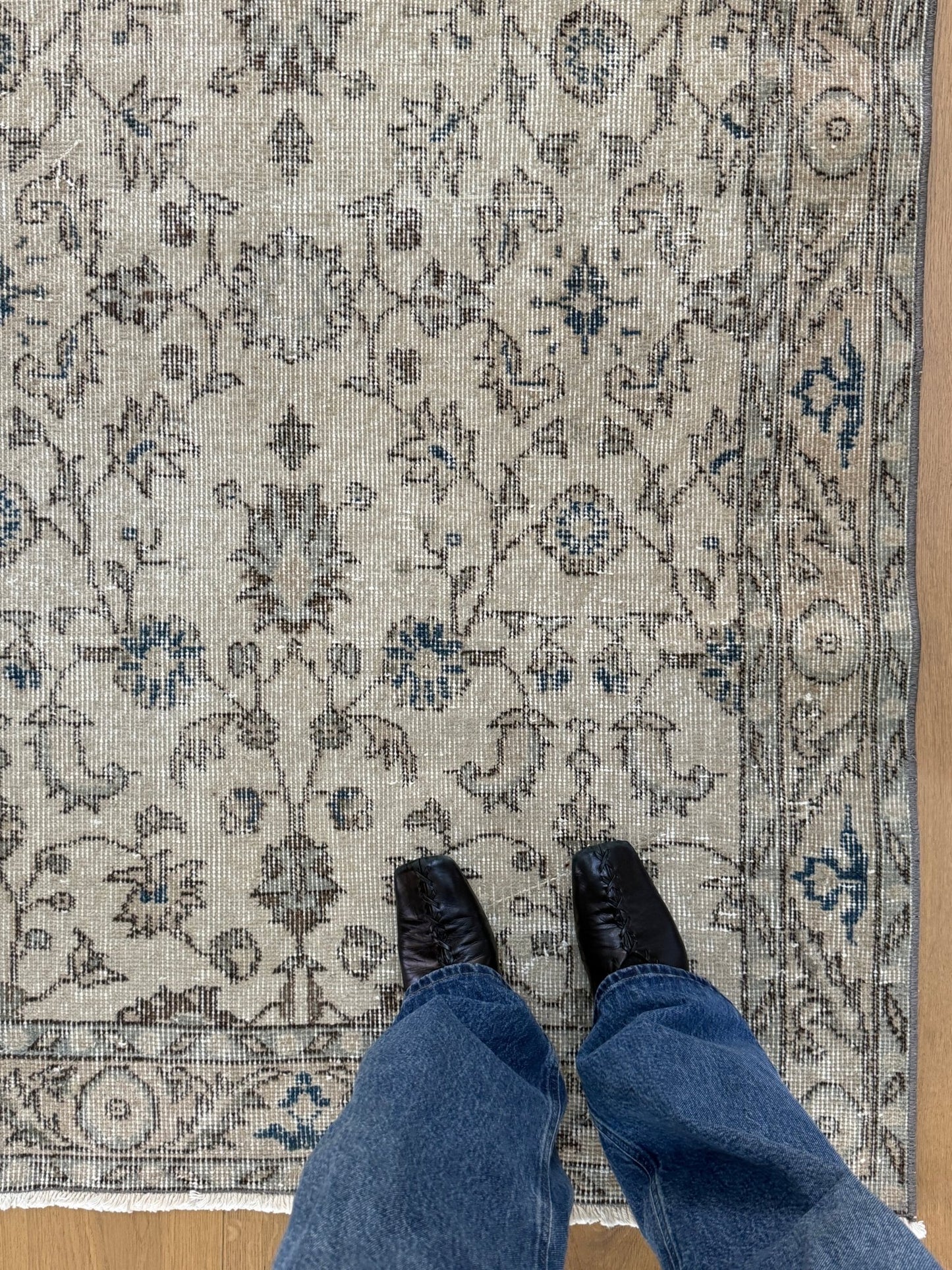 Rug.86 | 113 x 204cm | Vintage Oushak Turkish Scatter Rug - Tenth Avenue - Vintage Turkish Rug